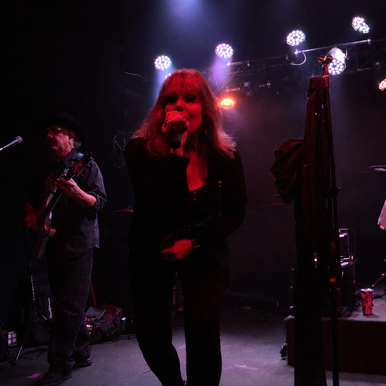 Joan singing with Ted on guitar