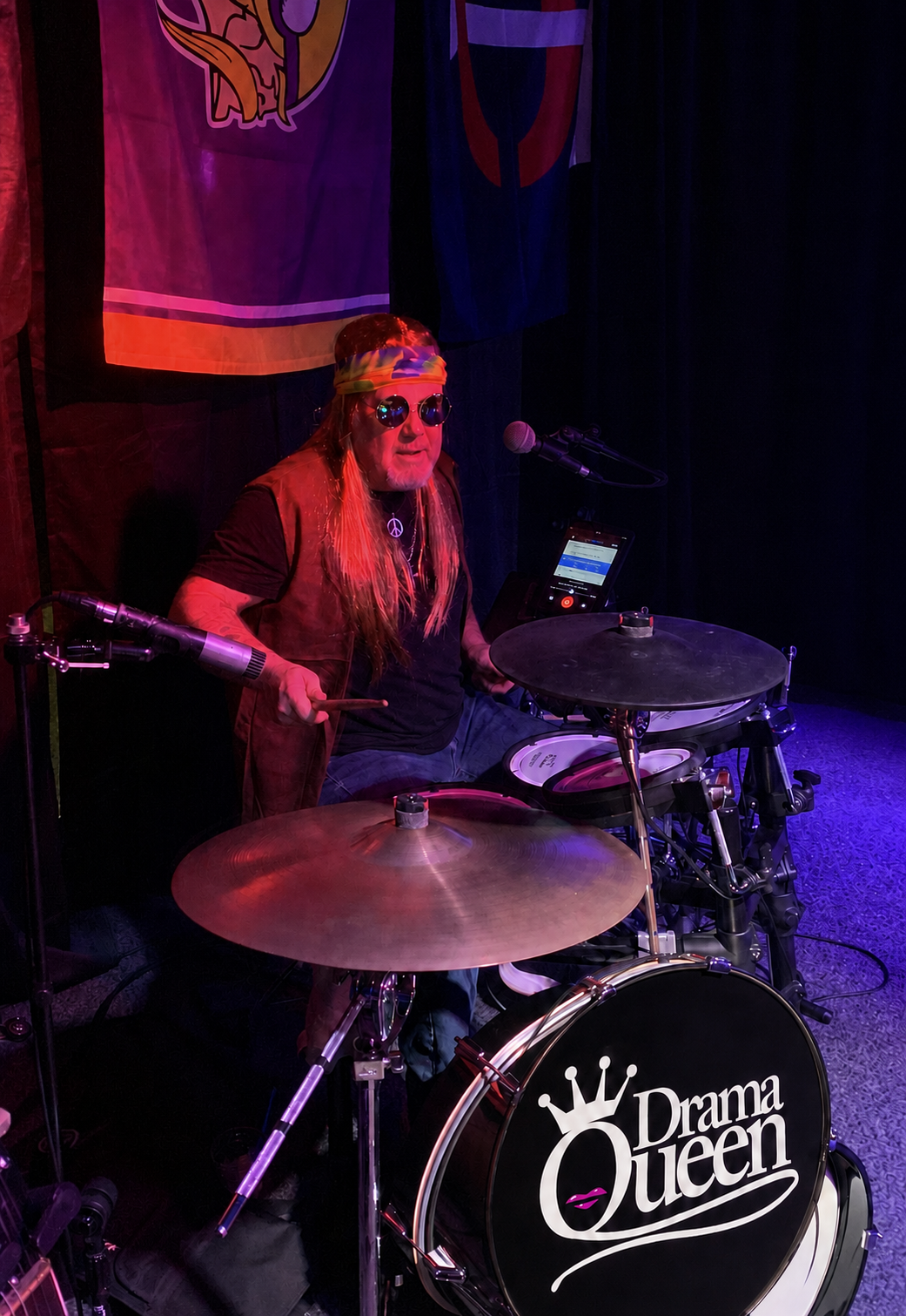 Mark performing live